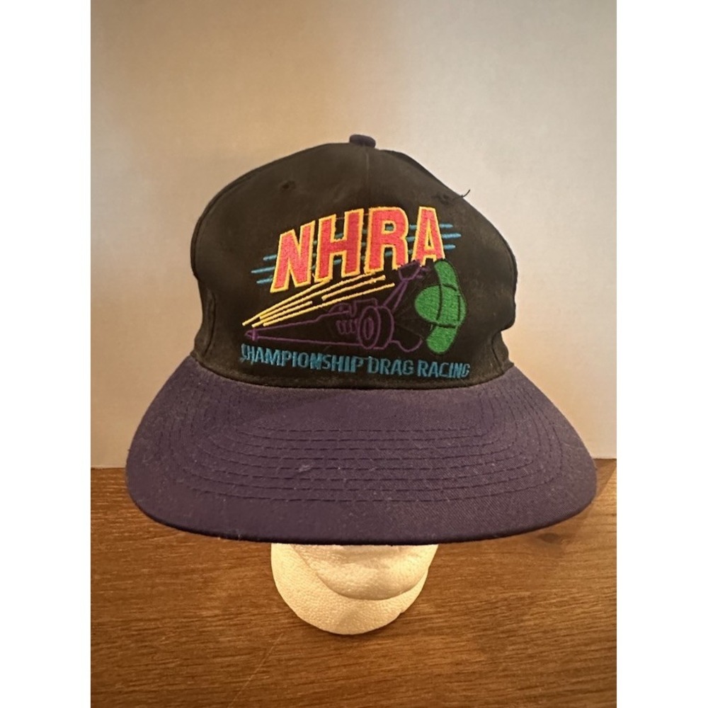 Vintage‎ NHRA 90's Snap Back Hat Cap Drag Racing Sport Service Championship